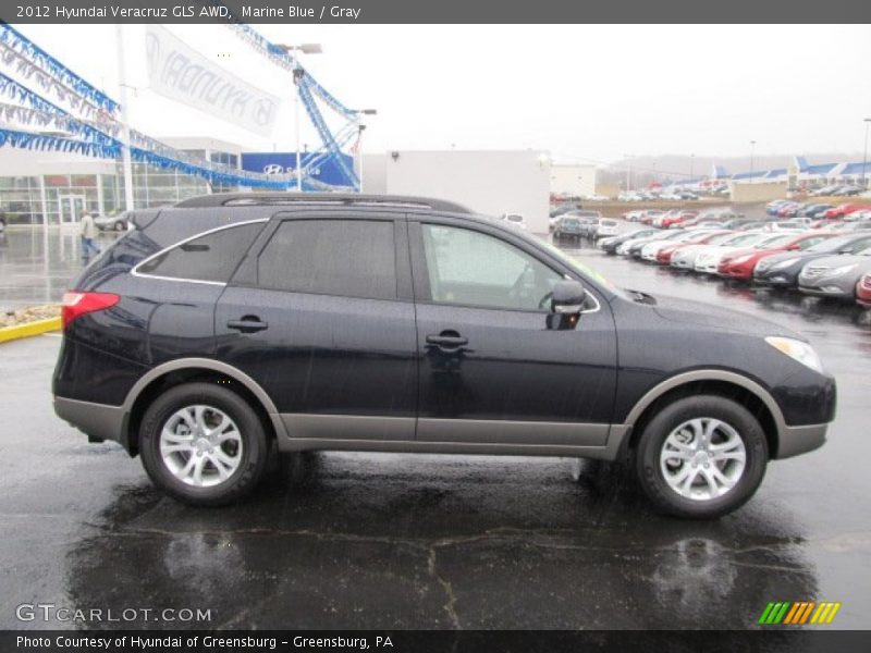 Marine Blue / Gray 2012 Hyundai Veracruz GLS AWD