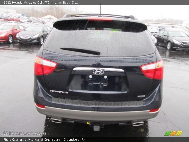 Marine Blue / Gray 2012 Hyundai Veracruz GLS AWD
