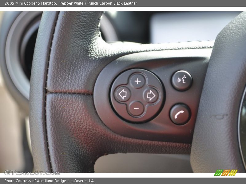 Pepper White / Punch Carbon Black Leather 2009 Mini Cooper S Hardtop