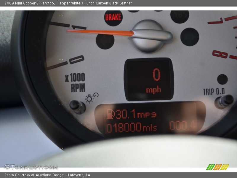 Pepper White / Punch Carbon Black Leather 2009 Mini Cooper S Hardtop