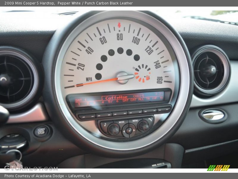 Pepper White / Punch Carbon Black Leather 2009 Mini Cooper S Hardtop