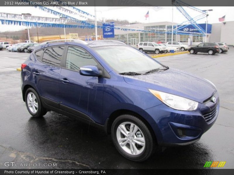 Iris Blue / Black 2012 Hyundai Tucson GLS AWD