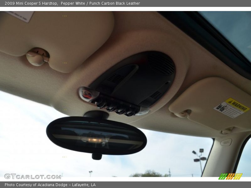 Pepper White / Punch Carbon Black Leather 2009 Mini Cooper S Hardtop