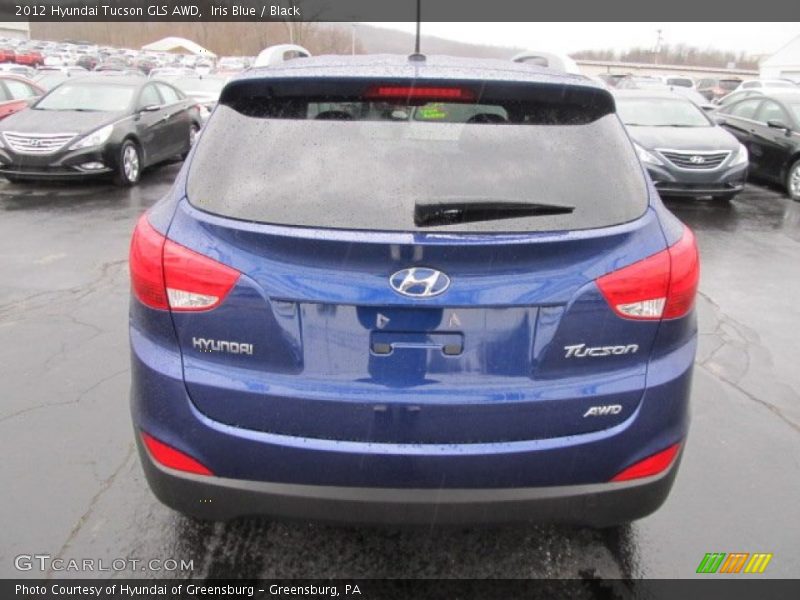 Iris Blue / Black 2012 Hyundai Tucson GLS AWD