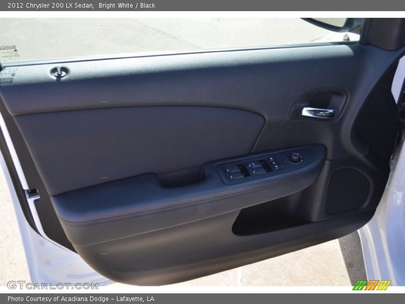 Bright White / Black 2012 Chrysler 200 LX Sedan
