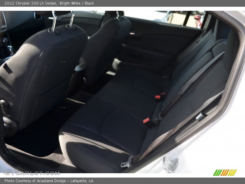 Bright White / Black 2012 Chrysler 200 LX Sedan