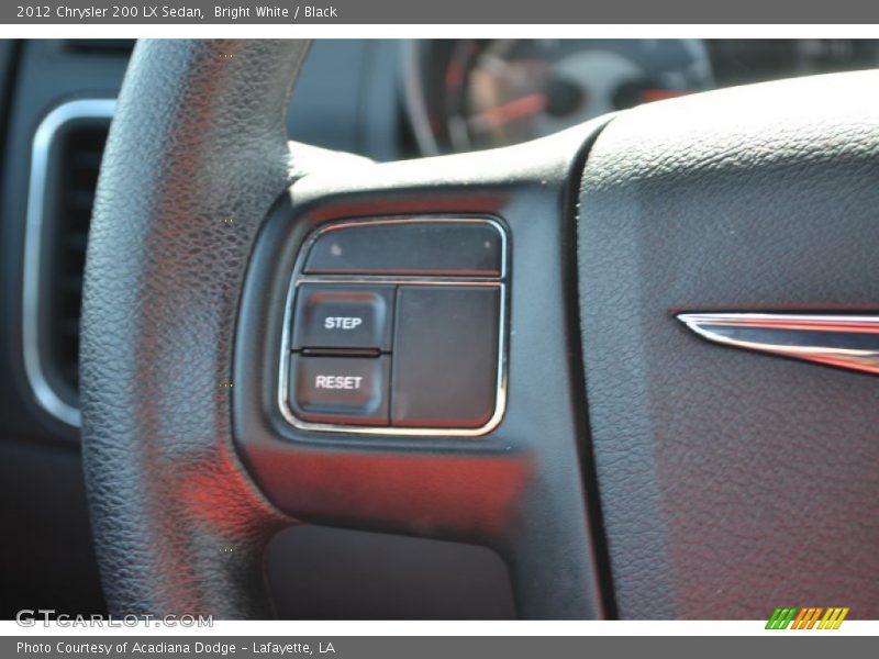 Bright White / Black 2012 Chrysler 200 LX Sedan