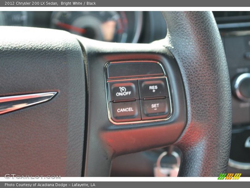 Bright White / Black 2012 Chrysler 200 LX Sedan