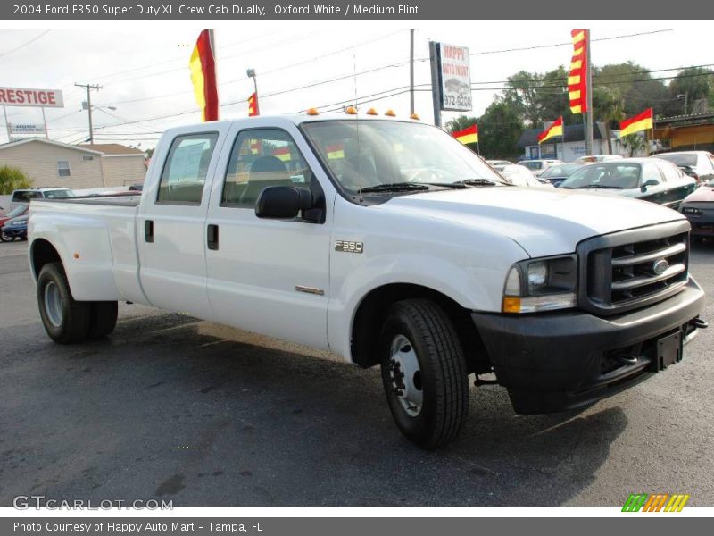 Oxford White / Medium Flint 2004 Ford F350 Super Duty XL Crew Cab Dually