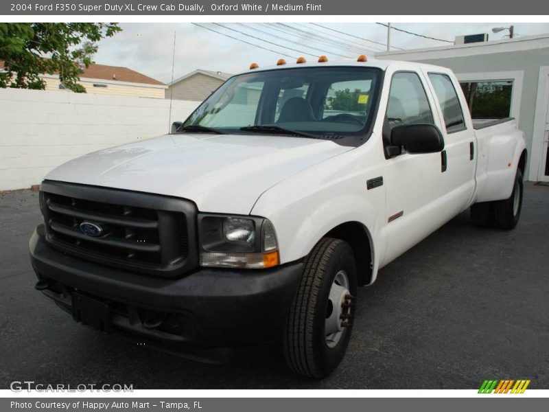 Oxford White / Medium Flint 2004 Ford F350 Super Duty XL Crew Cab Dually
