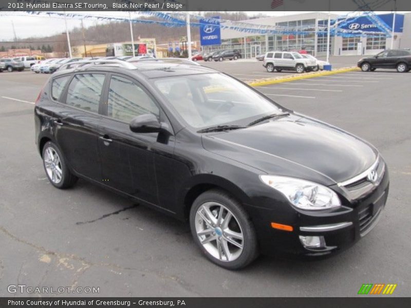 Black Noir Pearl / Beige 2012 Hyundai Elantra SE Touring