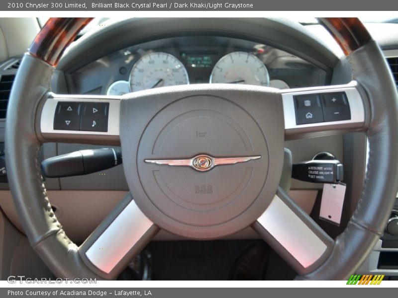 Brilliant Black Crystal Pearl / Dark Khaki/Light Graystone 2010 Chrysler 300 Limited