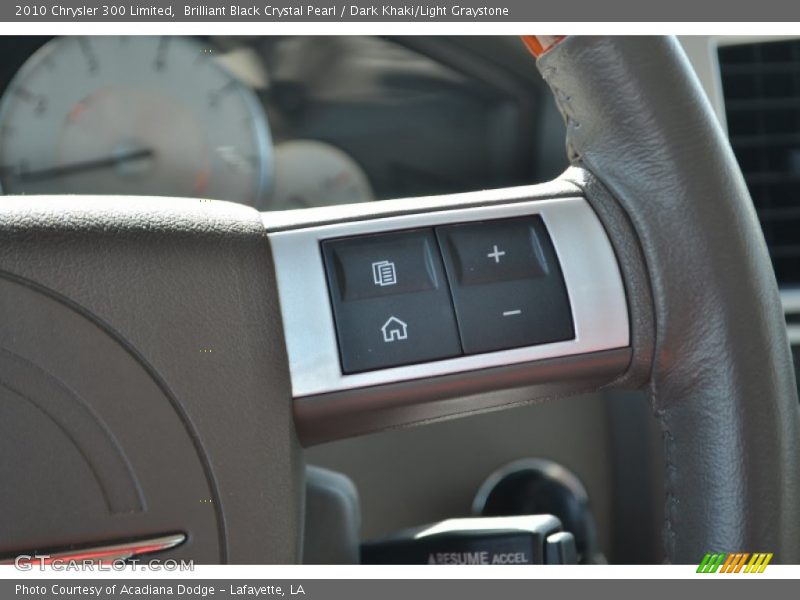 Brilliant Black Crystal Pearl / Dark Khaki/Light Graystone 2010 Chrysler 300 Limited