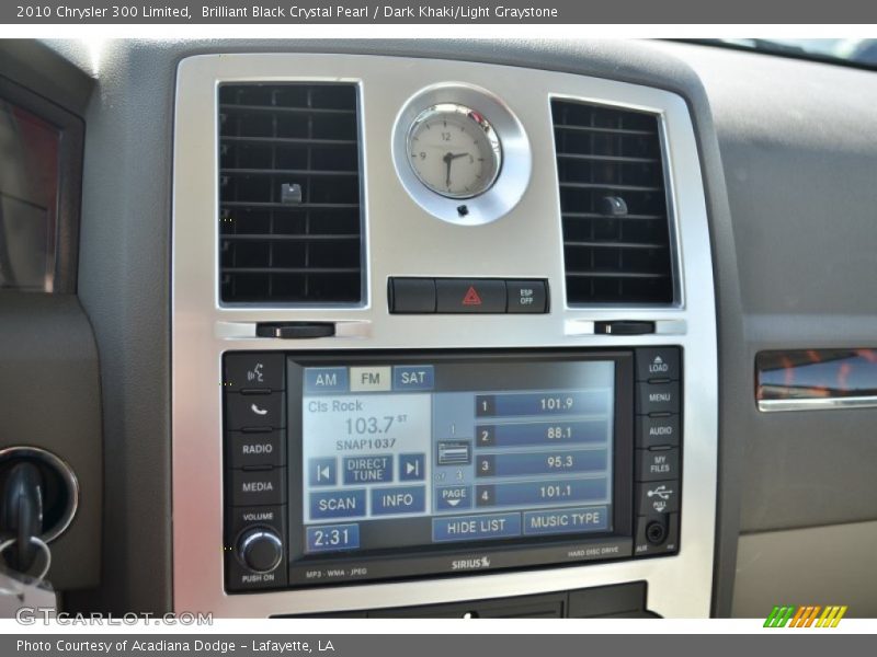 Brilliant Black Crystal Pearl / Dark Khaki/Light Graystone 2010 Chrysler 300 Limited