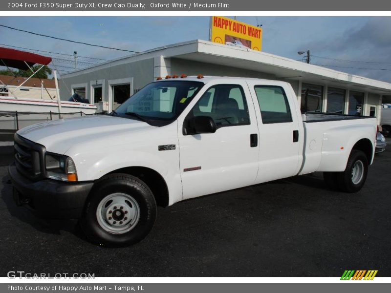 Oxford White / Medium Flint 2004 Ford F350 Super Duty XL Crew Cab Dually