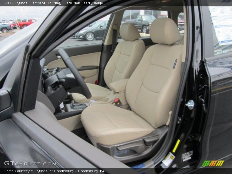 Black Noir Pearl / Beige 2012 Hyundai Elantra SE Touring