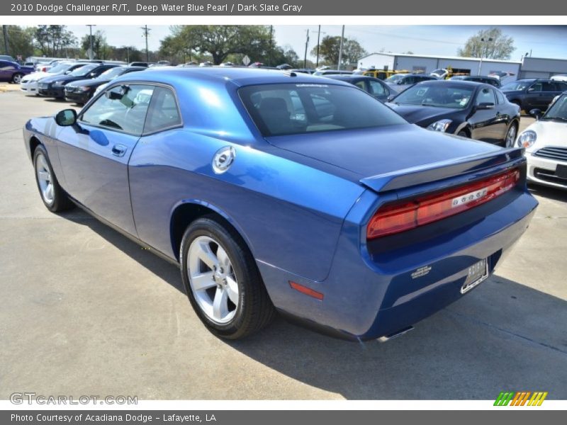 Deep Water Blue Pearl / Dark Slate Gray 2010 Dodge Challenger R/T
