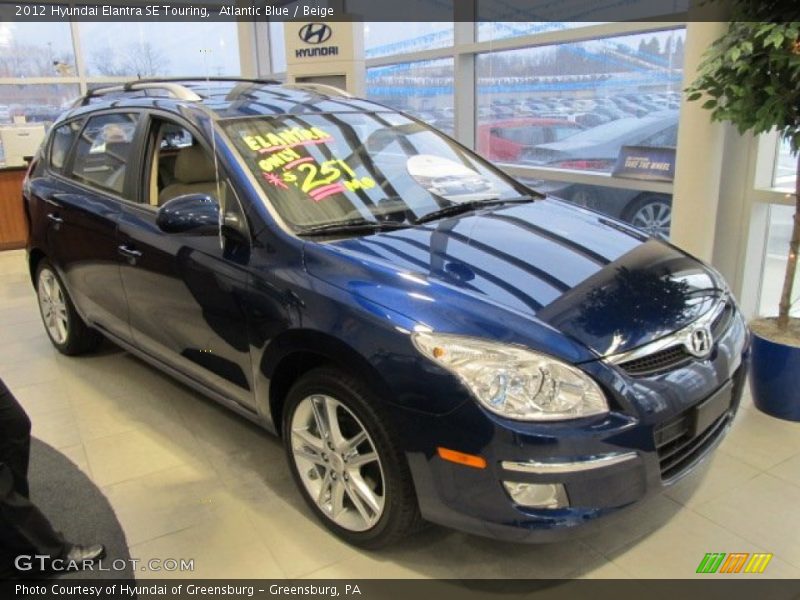 Atlantic Blue / Beige 2012 Hyundai Elantra SE Touring