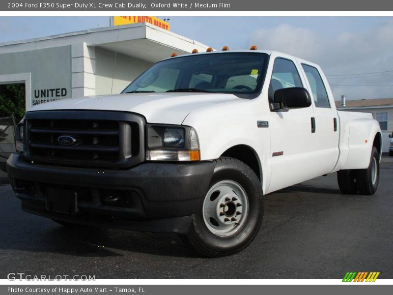 Oxford White / Medium Flint 2004 Ford F350 Super Duty XL Crew Cab Dually