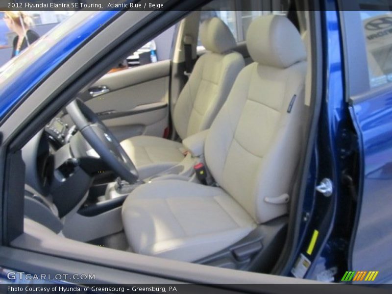 Atlantic Blue / Beige 2012 Hyundai Elantra SE Touring