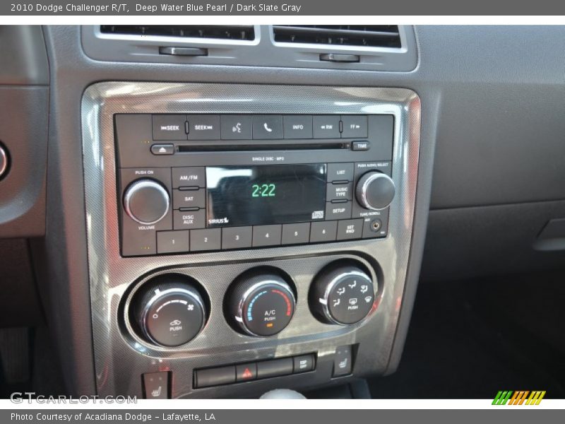 Deep Water Blue Pearl / Dark Slate Gray 2010 Dodge Challenger R/T
