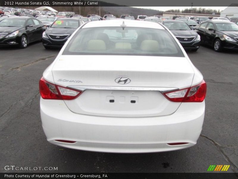 Shimmering White / Camel 2012 Hyundai Sonata GLS
