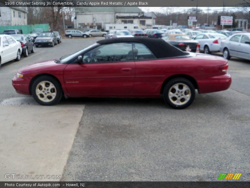 Candy Apple Red Metallic / Agate Black 1998 Chrysler Sebring JXi Convertible