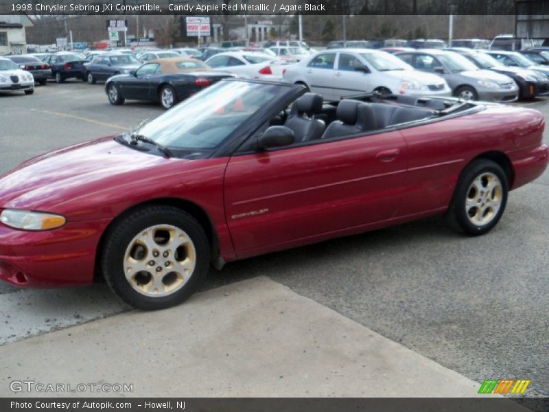 Candy Apple Red Metallic / Agate Black 1998 Chrysler Sebring JXi Convertible