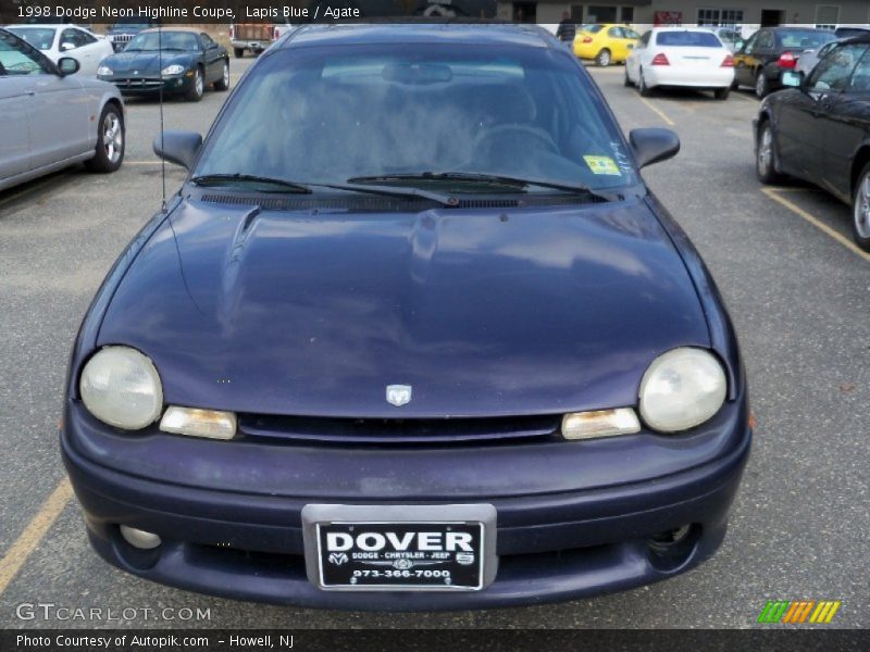 Lapis Blue / Agate 1998 Dodge Neon Highline Coupe