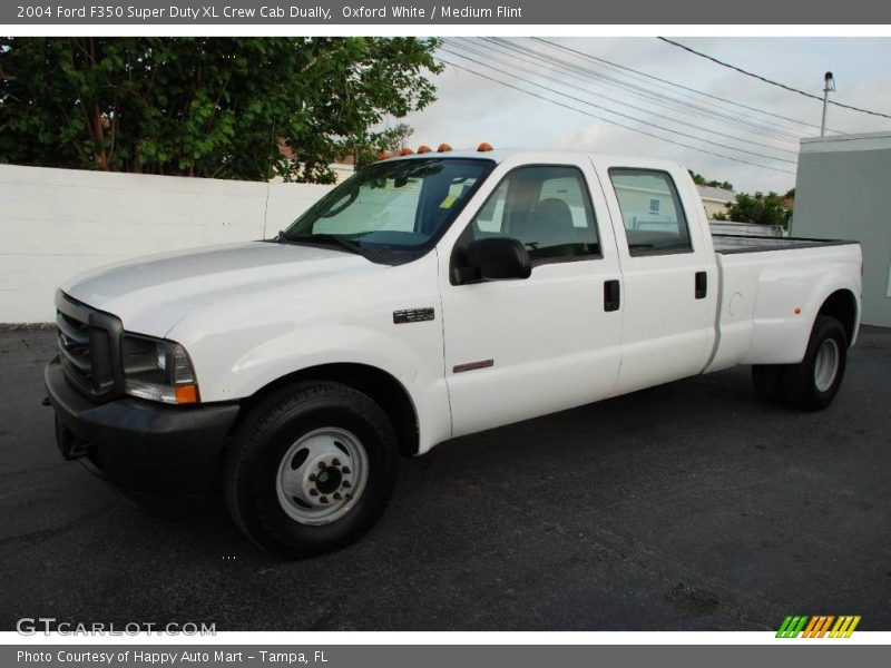 Oxford White / Medium Flint 2004 Ford F350 Super Duty XL Crew Cab Dually