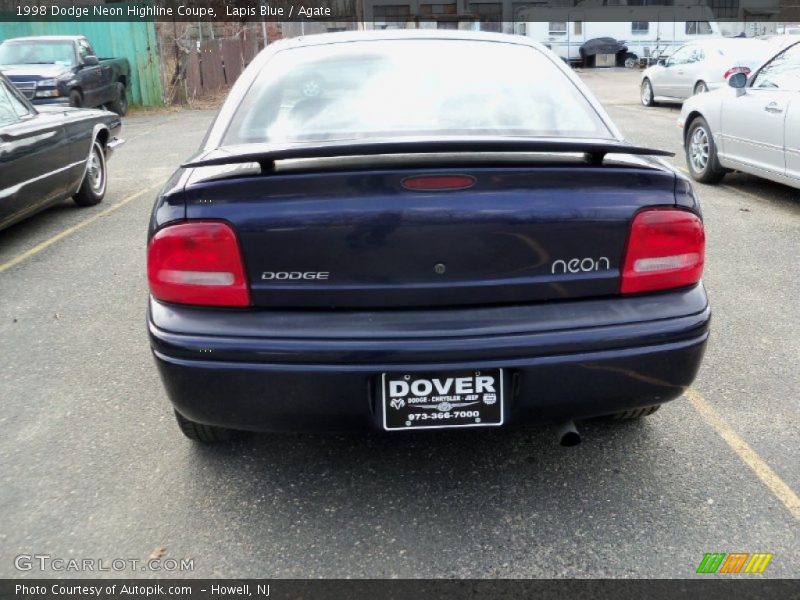 Lapis Blue / Agate 1998 Dodge Neon Highline Coupe