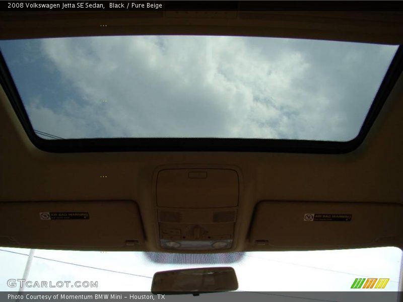 Black / Pure Beige 2008 Volkswagen Jetta SE Sedan