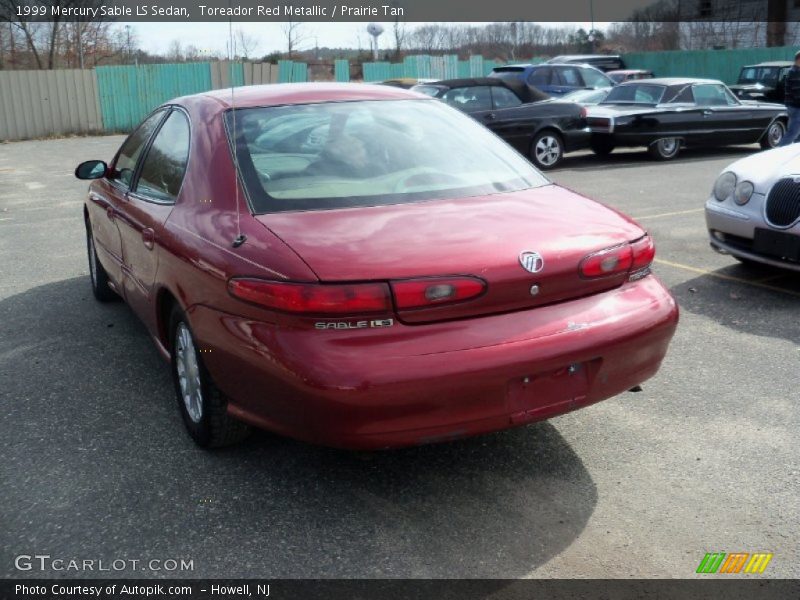 Toreador Red Metallic / Prairie Tan 1999 Mercury Sable LS Sedan