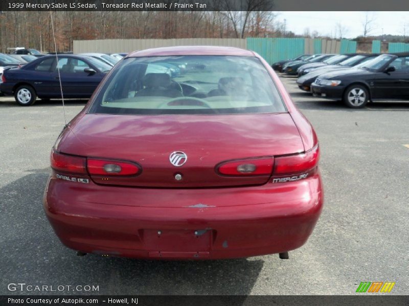 Toreador Red Metallic / Prairie Tan 1999 Mercury Sable LS Sedan