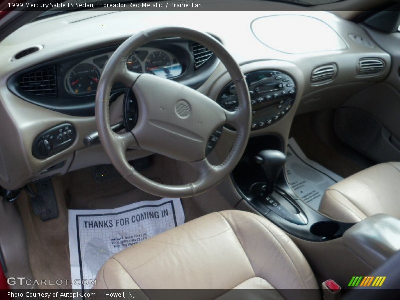 Toreador Red Metallic / Prairie Tan 1999 Mercury Sable LS Sedan