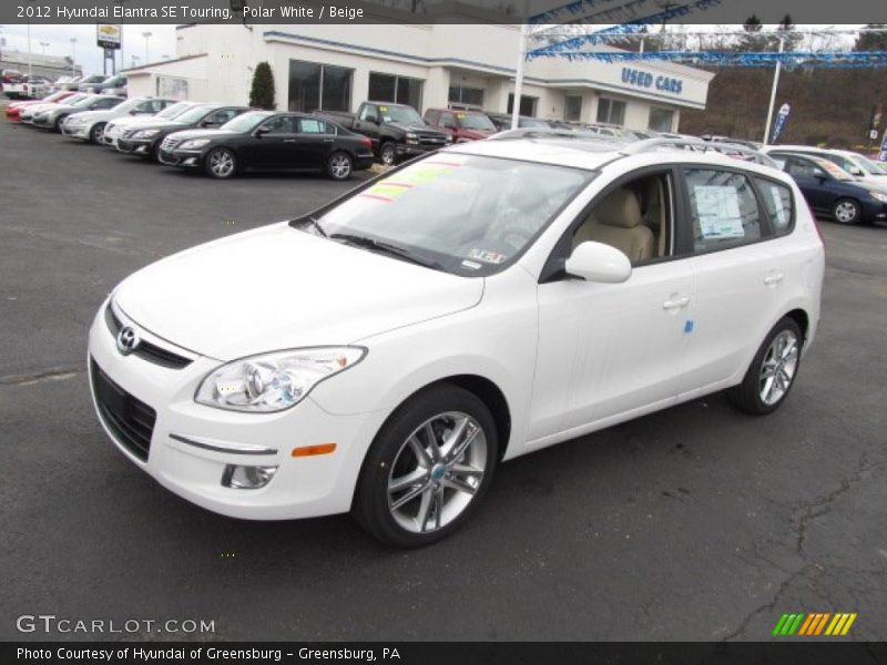 Polar White / Beige 2012 Hyundai Elantra SE Touring