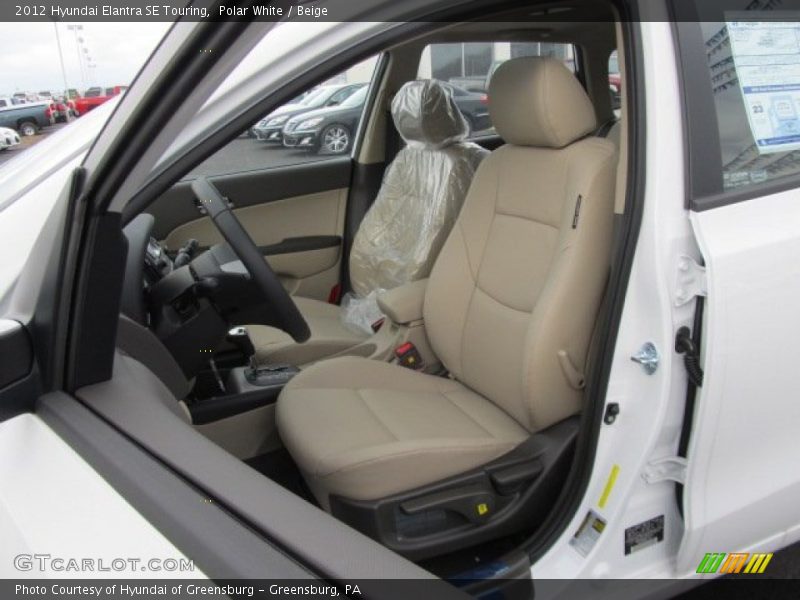  2012 Elantra SE Touring Beige Interior