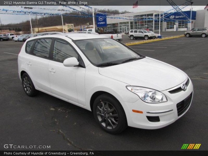 Polar White / Beige 2012 Hyundai Elantra GLS Touring