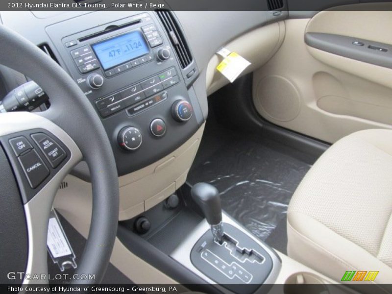Polar White / Beige 2012 Hyundai Elantra GLS Touring