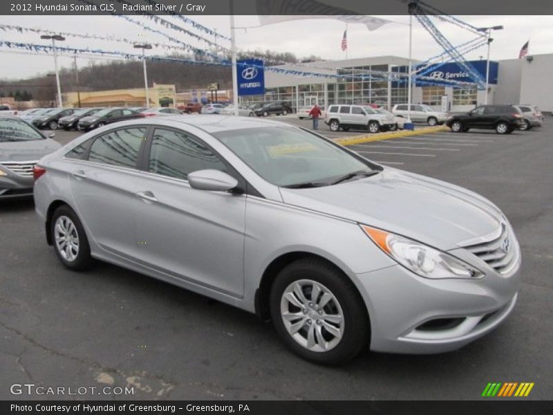 Radiant Silver / Gray 2012 Hyundai Sonata GLS