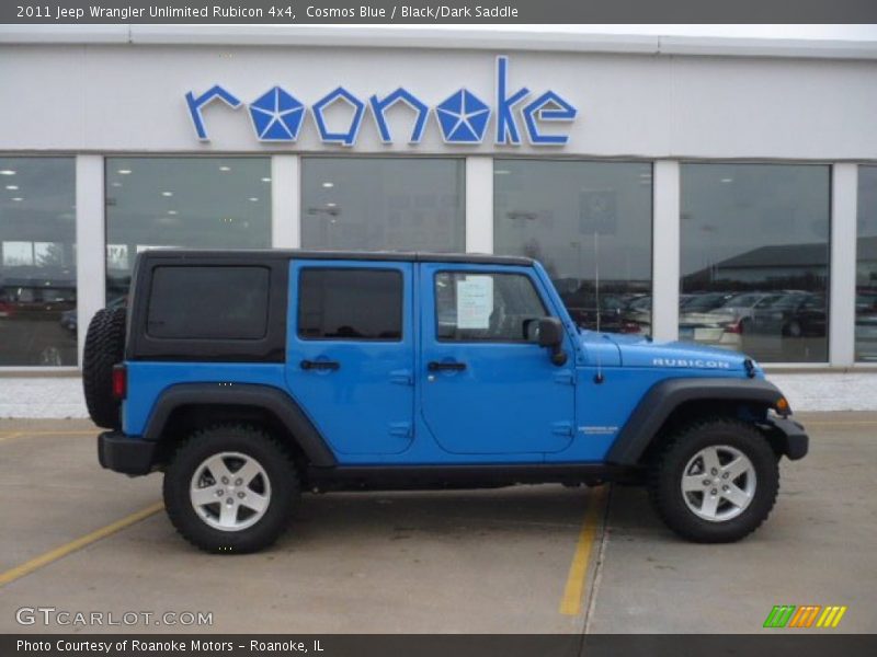Cosmos Blue / Black/Dark Saddle 2011 Jeep Wrangler Unlimited Rubicon 4x4