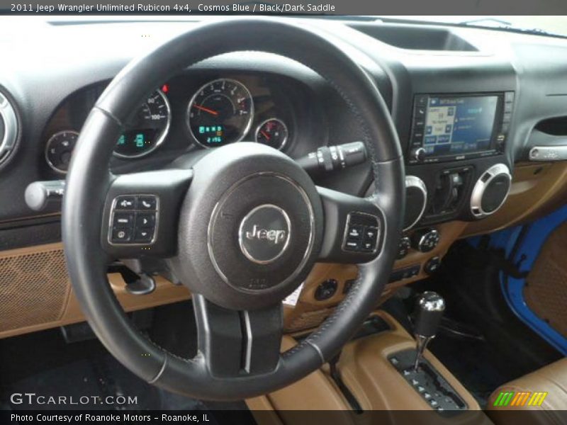 Cosmos Blue / Black/Dark Saddle 2011 Jeep Wrangler Unlimited Rubicon 4x4