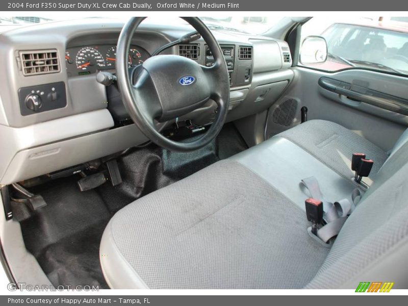 Oxford White / Medium Flint 2004 Ford F350 Super Duty XL Crew Cab Dually