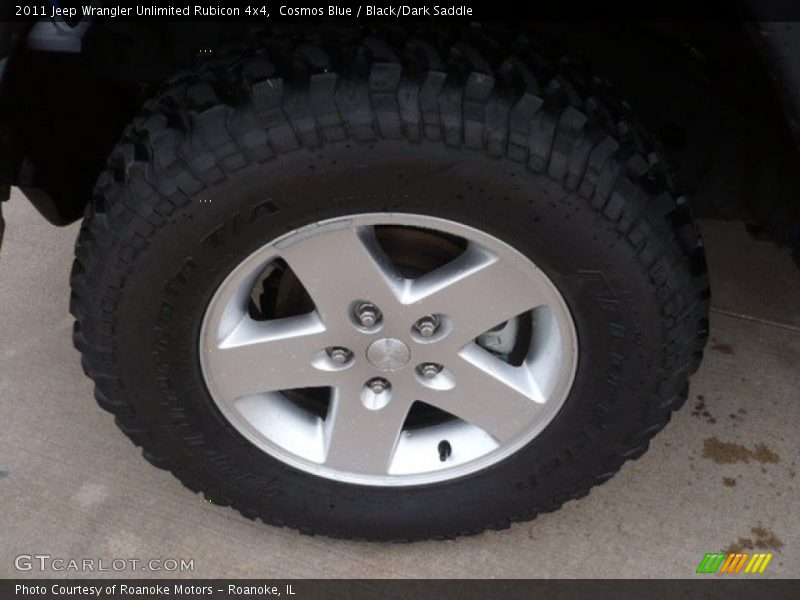 Cosmos Blue / Black/Dark Saddle 2011 Jeep Wrangler Unlimited Rubicon 4x4