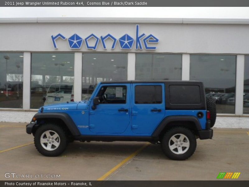 Cosmos Blue / Black/Dark Saddle 2011 Jeep Wrangler Unlimited Rubicon 4x4