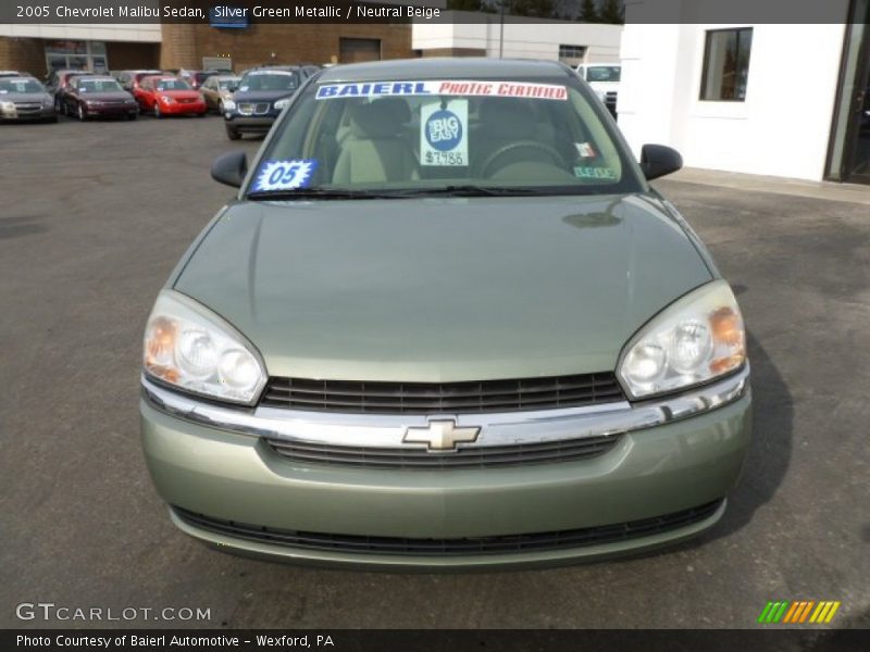 Silver Green Metallic / Neutral Beige 2005 Chevrolet Malibu Sedan