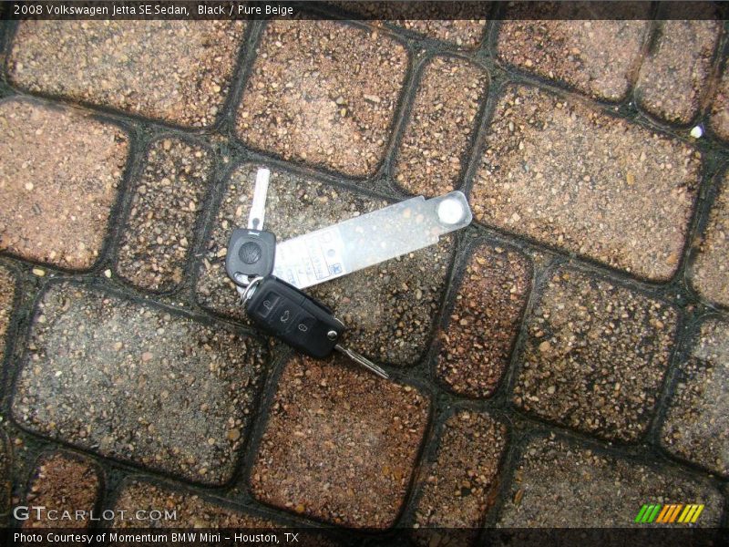 Black / Pure Beige 2008 Volkswagen Jetta SE Sedan