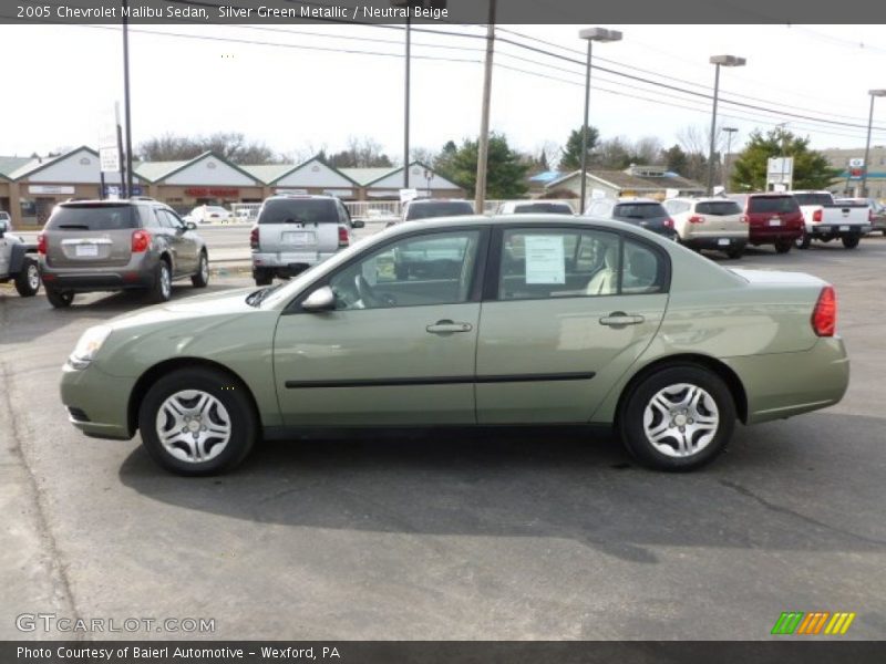 Silver Green Metallic / Neutral Beige 2005 Chevrolet Malibu Sedan