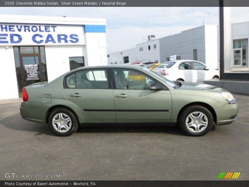 Silver Green Metallic / Neutral Beige 2005 Chevrolet Malibu Sedan