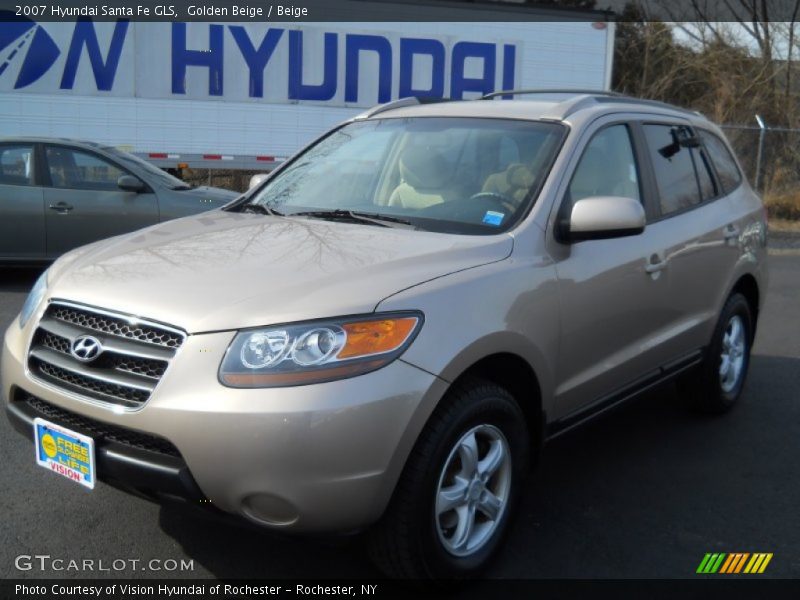 Golden Beige / Beige 2007 Hyundai Santa Fe GLS